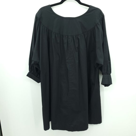 VTG YSL Variations Cotton Babydoll/Swing/Trapeze Dress FR 40/US 10 Black - Picture 1 of 12